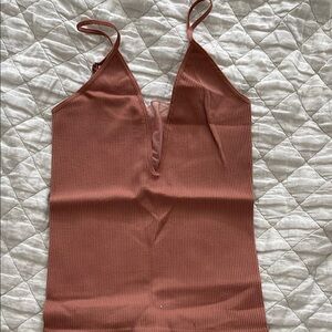 Free People Pink Fitted Bustier Camisole
